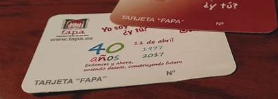 TARJETA FAPA GINER DE LOS RÍOS